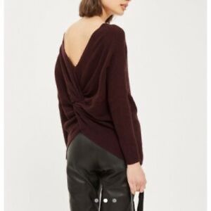Topshop Twist Detail Sweater